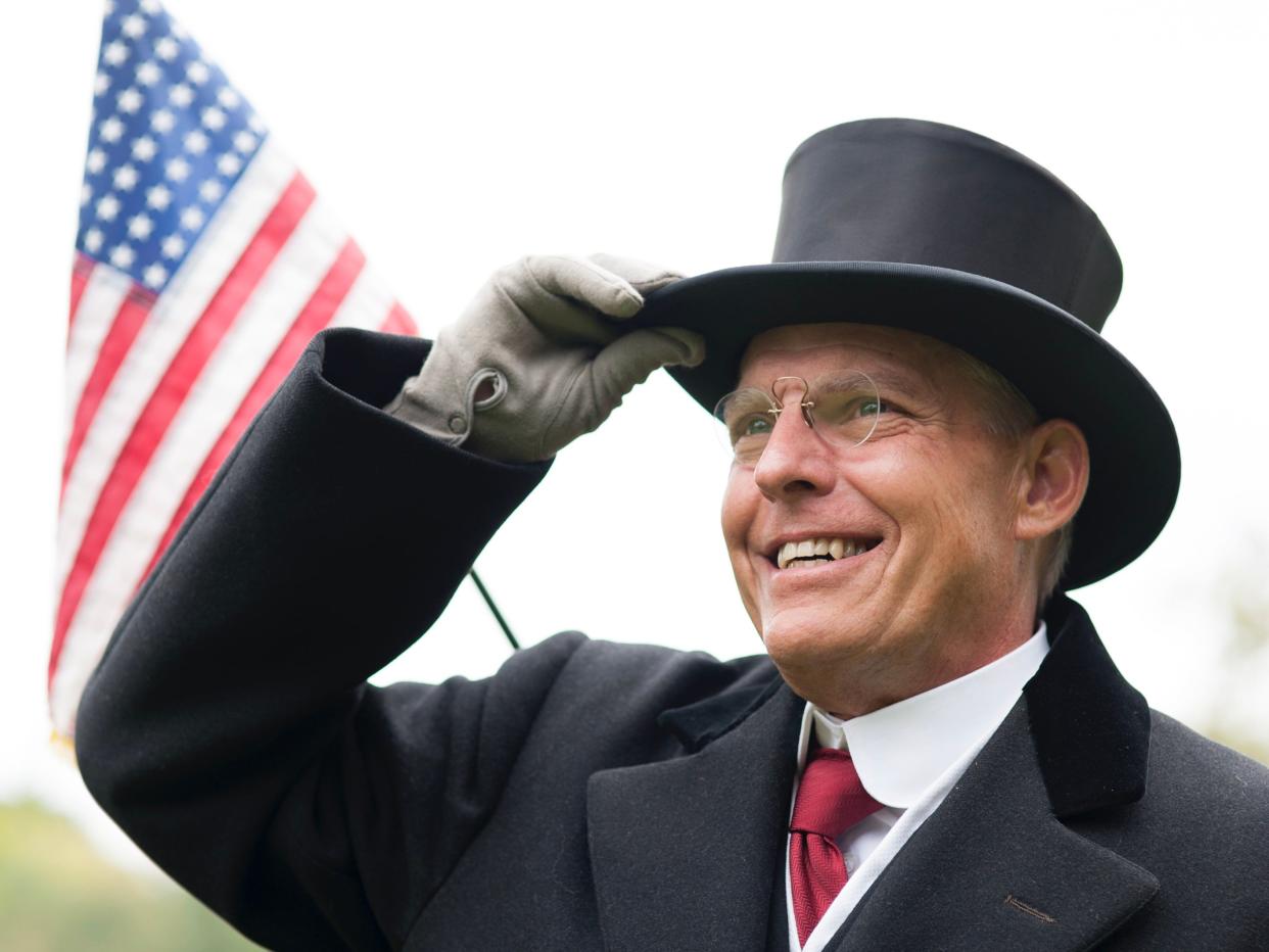 Judd Bankert has portrayed President Woodrow Wilson for more than two decades for the Woodrow Wilson Presidential Library. He recently announced his retirement from the role.