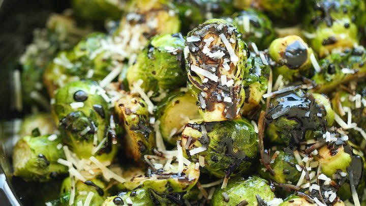 slow cooker balsamic brussels sprouts