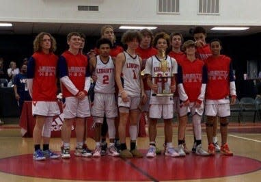 The Liberty Christian Academy basketball team won a holiday tournament last weekend.