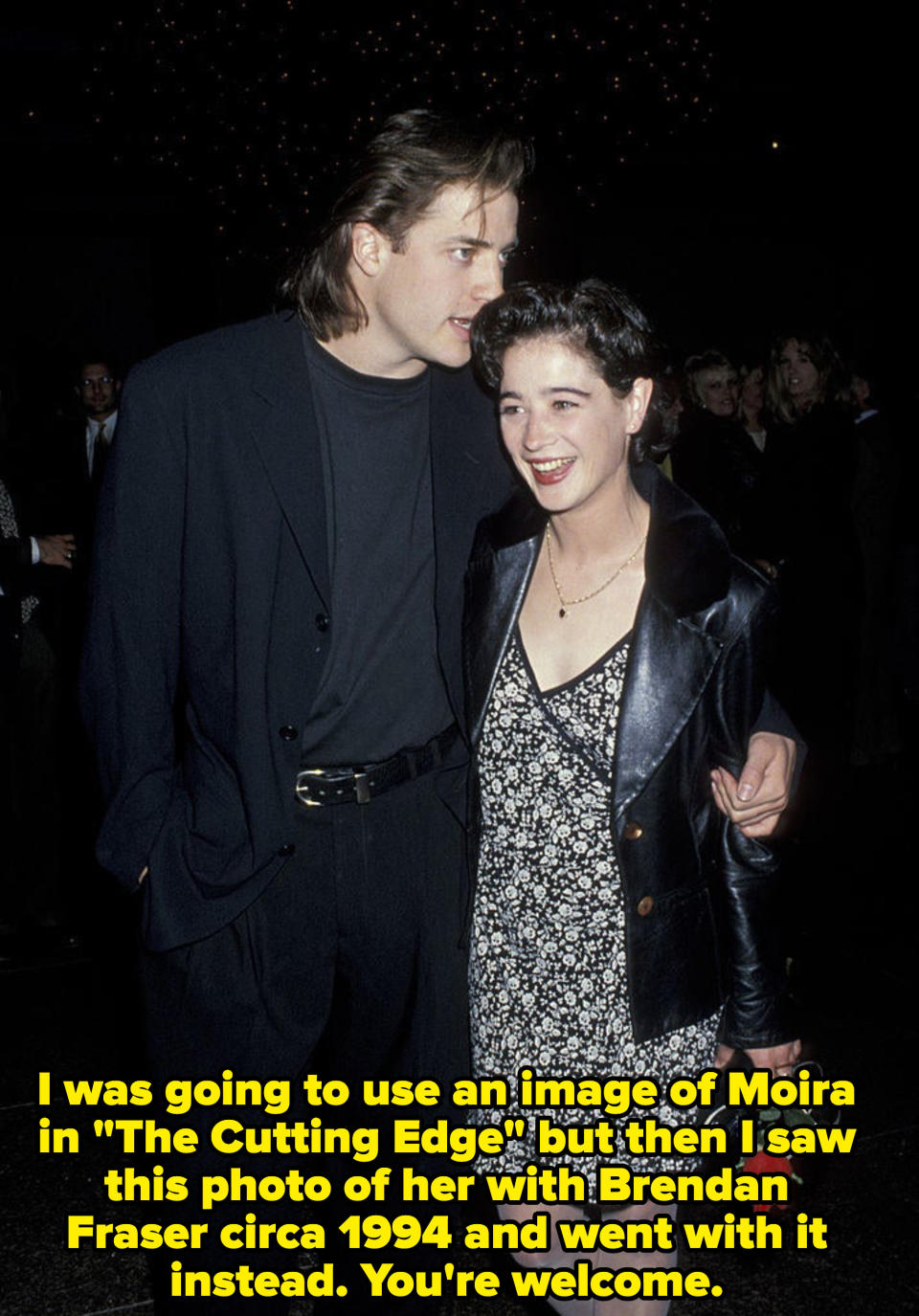 Brendan Fraser and Moira Kelly