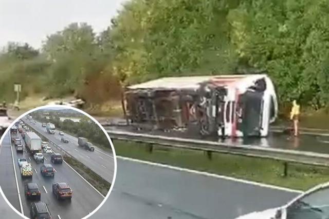 Two women die on the M4 after multi vehicle crash closes motorway