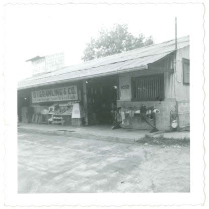 Archival photo of Gramling's feed store. Gramling's moved to its current location at 1010 S. Adams St. in 1927.