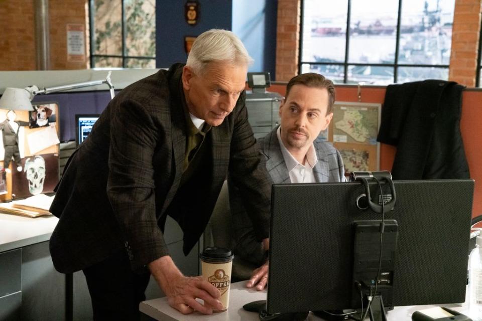 Mark Harmon and Sean Murray in NCIS