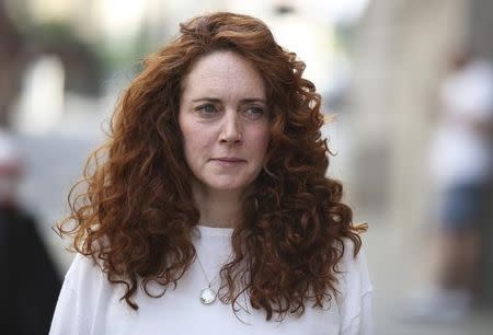 Former News International chief executive Rebekah Brooks arrives at the Old Bailey courthouse in London June 24, 2014. REUTERS/Paul Hackett