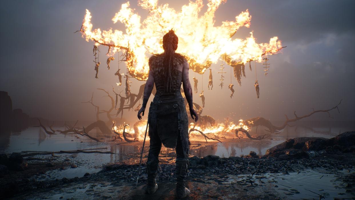  Hellblade: Senua's Sacrifice burning tree. 