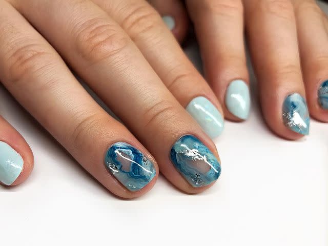 13) Geode-Inspired Nails