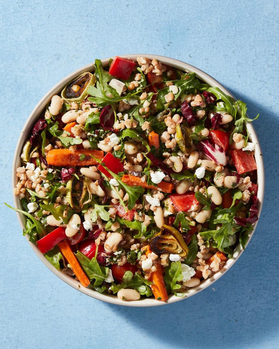 farro and white bean salad