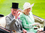 <p>Prince Charles and Camilla waved at waiting fans from their carriage. Photo: Getty Images </p>