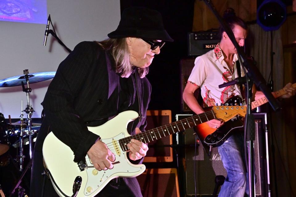 Taylor performs at a concert for the Cancer Awareness Trust in October (Dave Hogan/Hogan Media/Shutterstock)