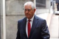 FILE PHOTO: Former Exxon Mobil CEO and former U.S. Secretary of State Rex Tillerson arrives at New York Supreme Court in New York