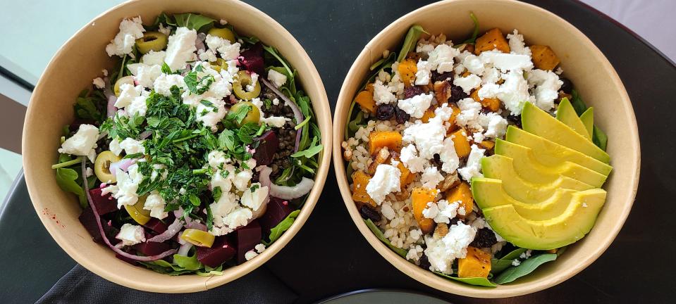 Wolfmoon offers a selection of salads priced $16 to $22.