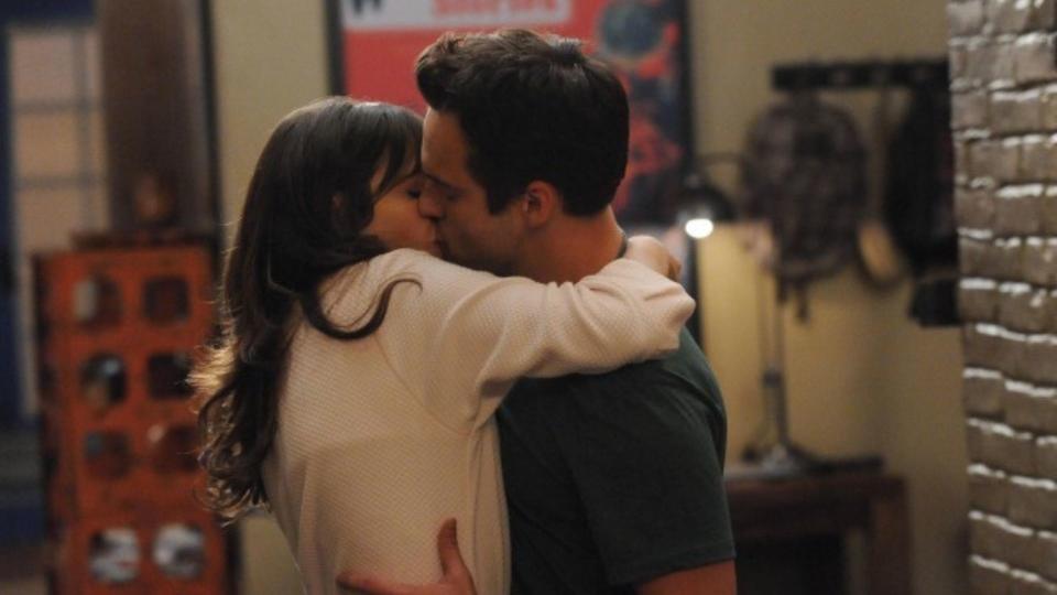 Zooey Deschanel and Jake Johnson in New Girl