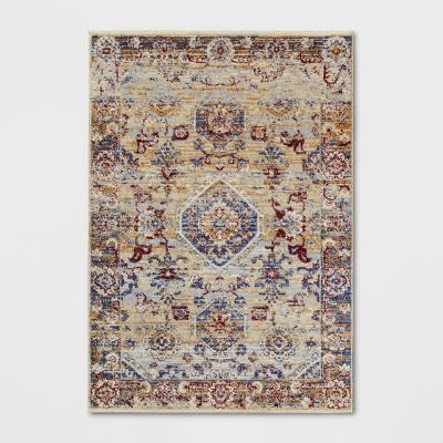 10) Persian Medallion Shag Rug