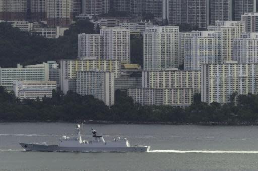 Chinese aircraft carrier Liaoning arrives in Hong Kong