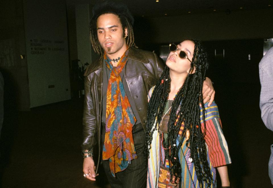 Then: Lisa Bonet and Lenny Kravitz