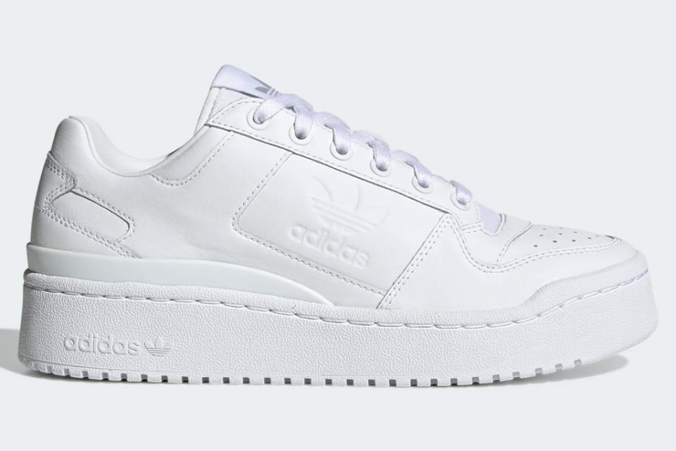 white sneakers, platform, chunky, adidas