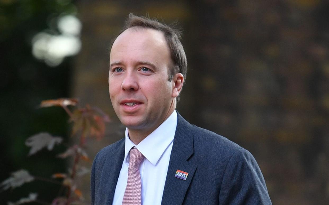 Matt Hancock made the decision to reimpose restrictions in Greater Manchester hours after they were lifted on Wednesday because of a “significant change” in coronavirus infection rates.  - DANIEL LEAL-OLIVAS/AFP/Getty