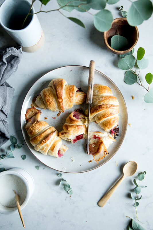 <p>Flourishing Foodie</p><p>Raspberries and brie stuffed into croissants for the most insanely luxurious breakfast.</p><p><strong>Get the recipe: <a href="https://www.flourishingfoodie.com/blog/raspberry-and-brie-stuffed-croissants" rel="nofollow noopener" target="_blank" data-ylk="slk:Raspberry and Brie Stuffed Croissants;elm:context_link;itc:0;sec:content-canvas" class="link rapid-noclick-resp"><em>Raspberry and Brie Stuffed Croissants</em></a></strong></p>