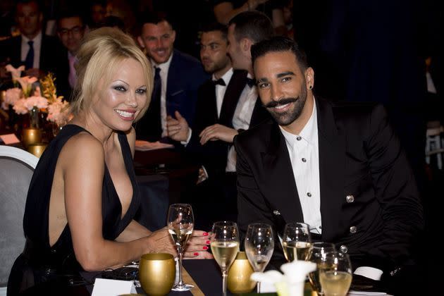 Adil Rami et Pamela Anderson