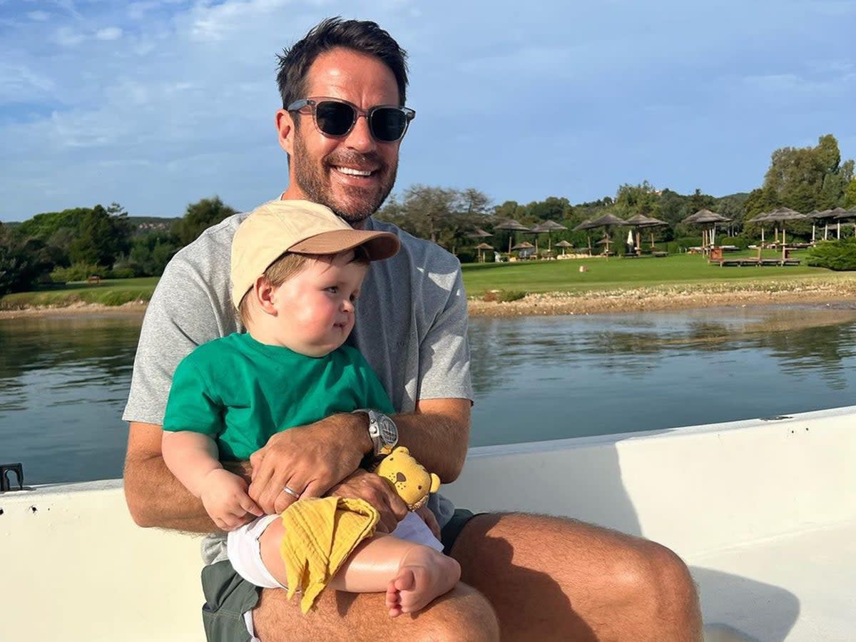 Jamie Redknapp and son Raphael Anders  (Jamie Redknapp)