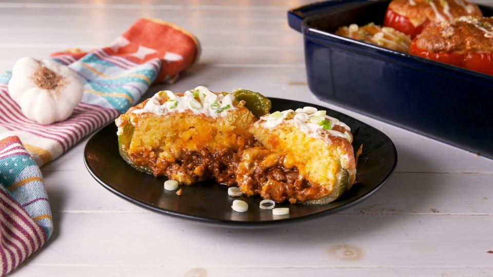 Tamale Pie Stuffed Peppers