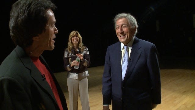 Mitch Albom and Tony Bennett.