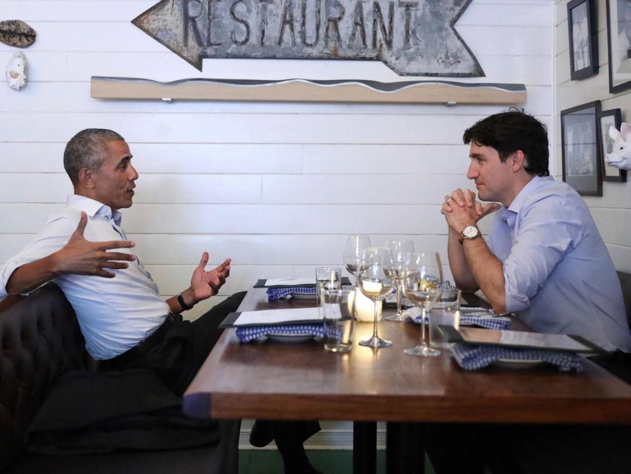 Barack Obama and Justin Trudeau dined at Liverpool House in Montreal's Little Burgundy neighbourhood: The Obama Foundation