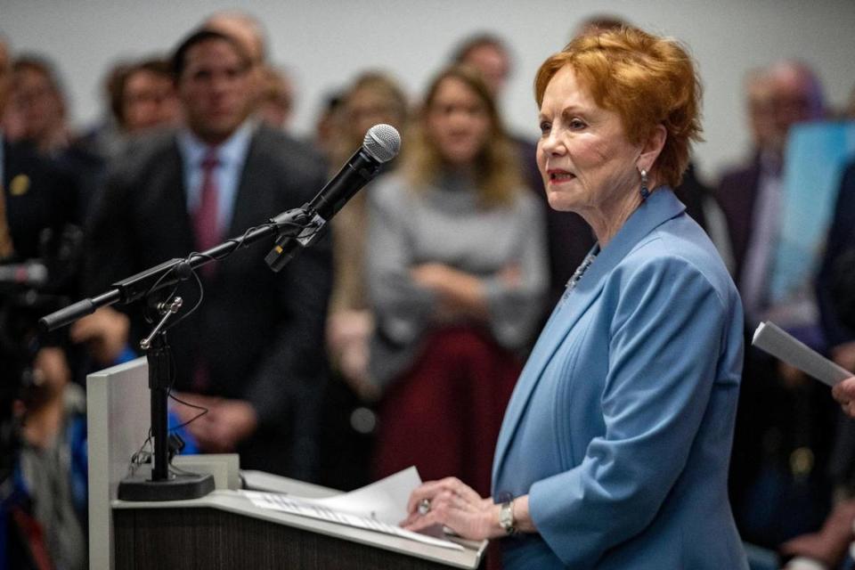 U.S. Rep. Kay Granger speaks during an event to introduce the Texas A&M-Fort Worth campus in January.