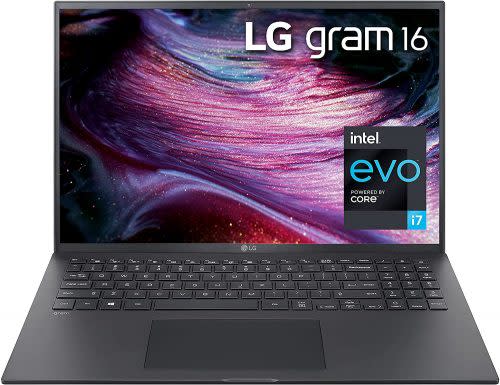 laptops for college students, LG Gram 16 laptop