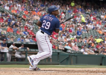 Rangers' Adrian Beltre Notches His 3,000th Hit - The New York Times