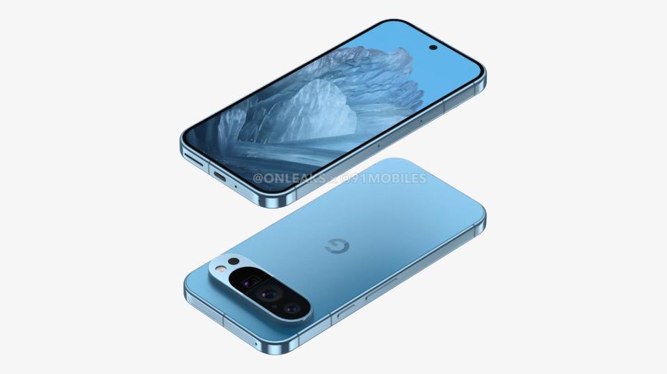 Another rumored look at the front and back of the Pixel 9.