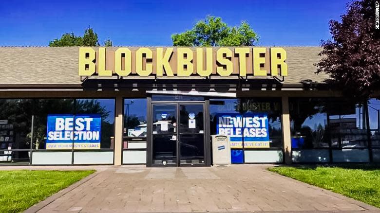 The storefront of the last Blockbuster store as seen in the new documentary, 'The Last Blockbuster' (Photo: 1091 Pictures)