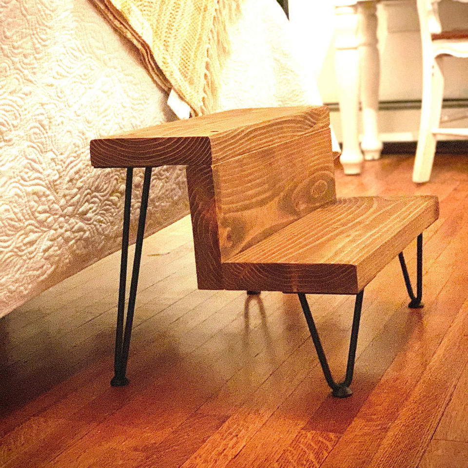 Reclaimed Industrial Modern Rustic Pet Step Stool, best pet stools