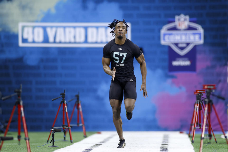 Louisiana Tech DB L'Jarius Sneed ran the fourth-fastest 40-yard dash at the 2020 NFL scouting combine but still slipped to Round 4. (Photo by Joe Robbins/Getty Images)