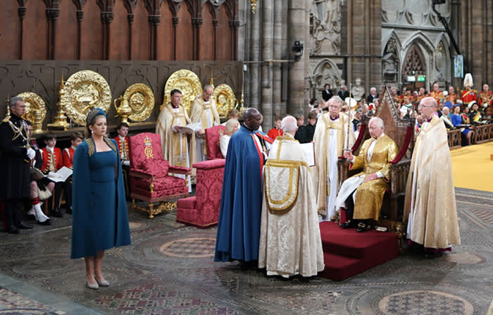 Penny Mordaunt en la coronación de Carlos III