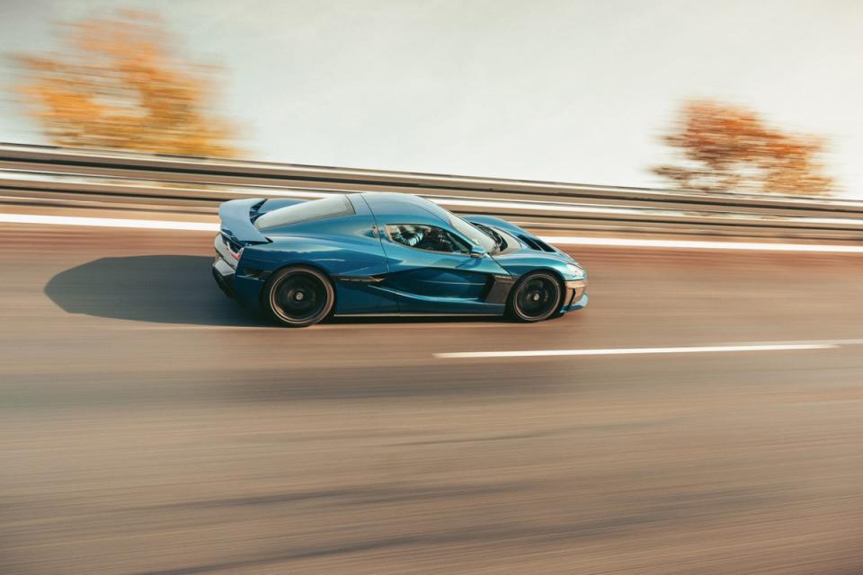 The Rimac Nevera supercar can charge in 19 minutes, do zero to 60 in 1.85 seconds, and race to 298mph (Rimac)