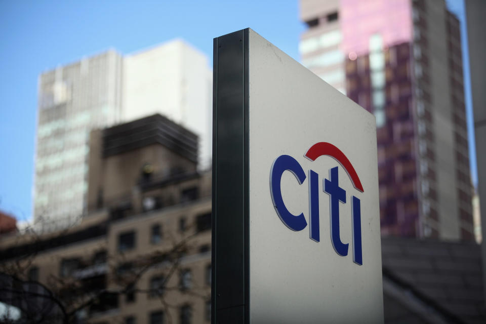 NEW YORK, NY - DECEMBER 05: A 'Citi' sign is displayed outside Citigroup Center near Citibank headquarters in Manhattan on December 5, 2012 in New York City. Citigroup Inc. today announced it was laying off 11,000 workers, about 4 percent of its workforce, in a move to slash costs.  (Photo by Mario Tama/Getty Images)