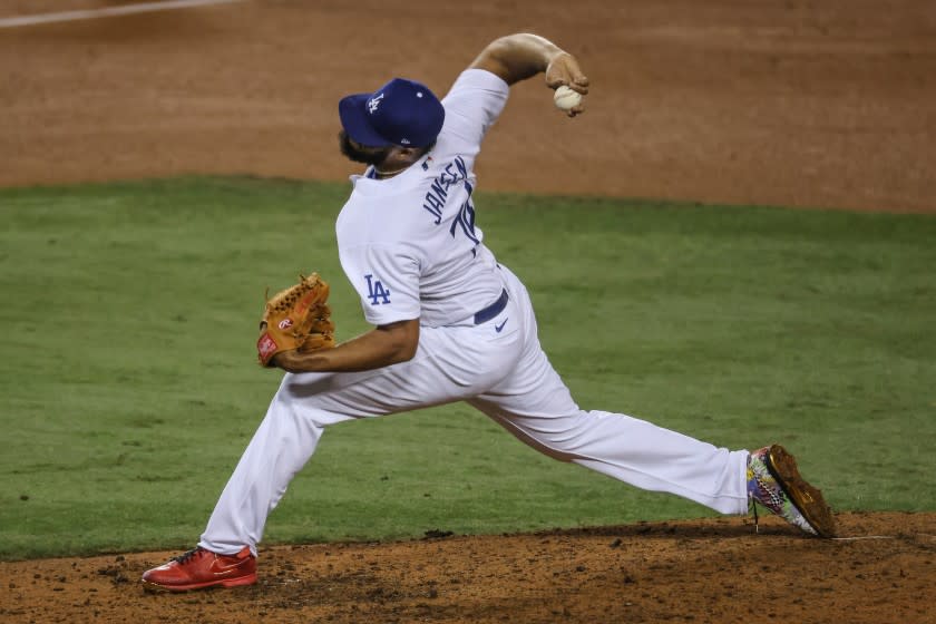 Los Angeles, CA, Wednesday, Sept. 30, 2020 - Los Angeles Dodgers relief pitcher Kenley Jansen.