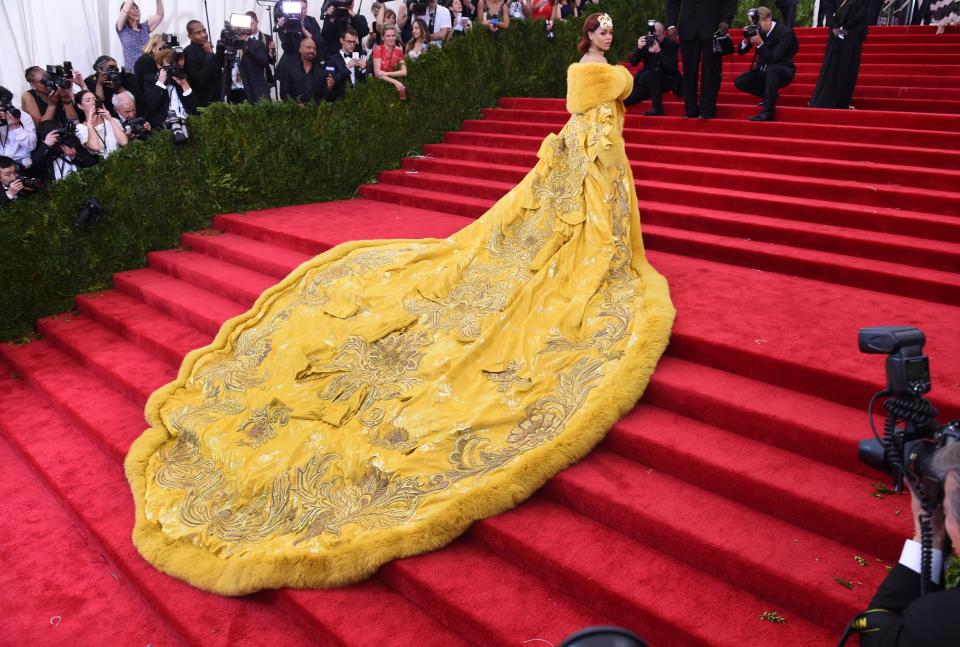 Rihanna's Guo Pei dress in 2015