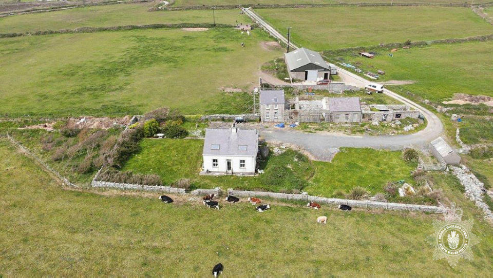 The remote Anglesey home of Gerald Corrigan. (North Wales Police/PA Images)