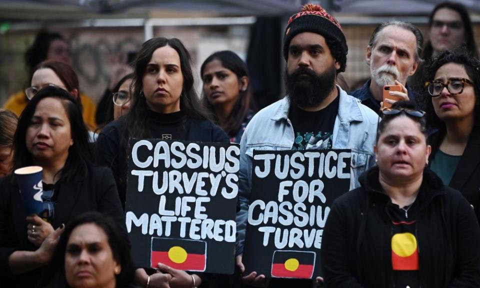 Vigils were held across the nation to mourn the death of Noongar-Yamatji schoolboy Cassius Turvey