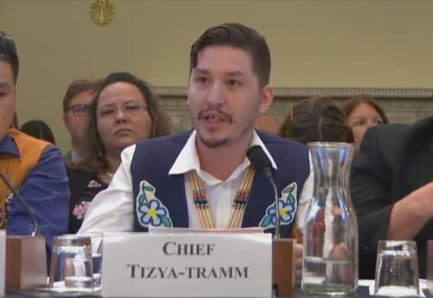 Vuntut Gwitchin Chief Dana Tizya-Tramm, testifying in 2019 in Washington before a U.S. congressional subcommittee, on protecting ANWR. Tizya-Tramm commended Biden and Trudeau on Wednesday for agreeing to cooperate on ANWR.