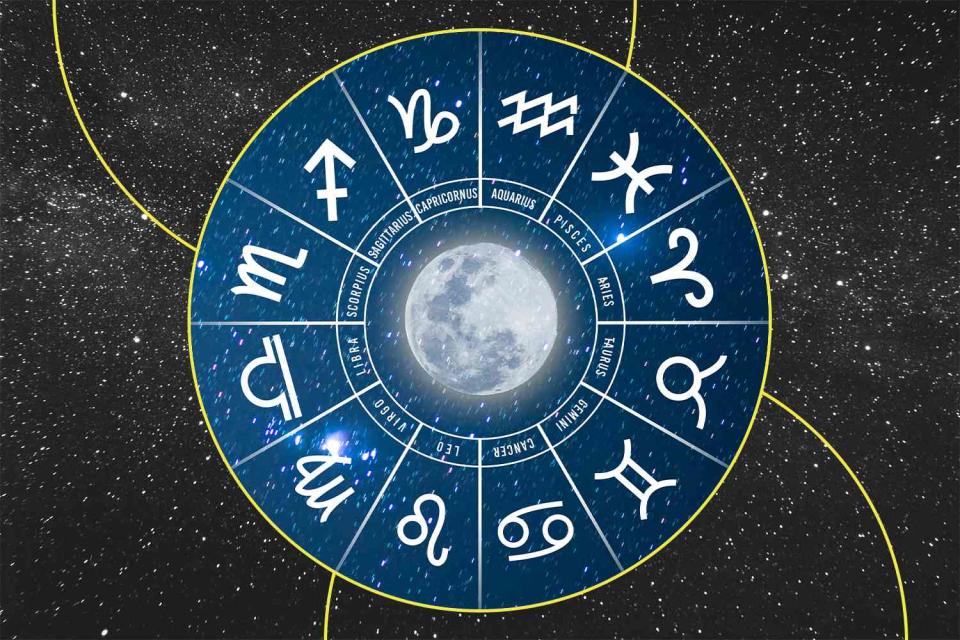<p>Getty</p> Horoscope zodiac wheel
