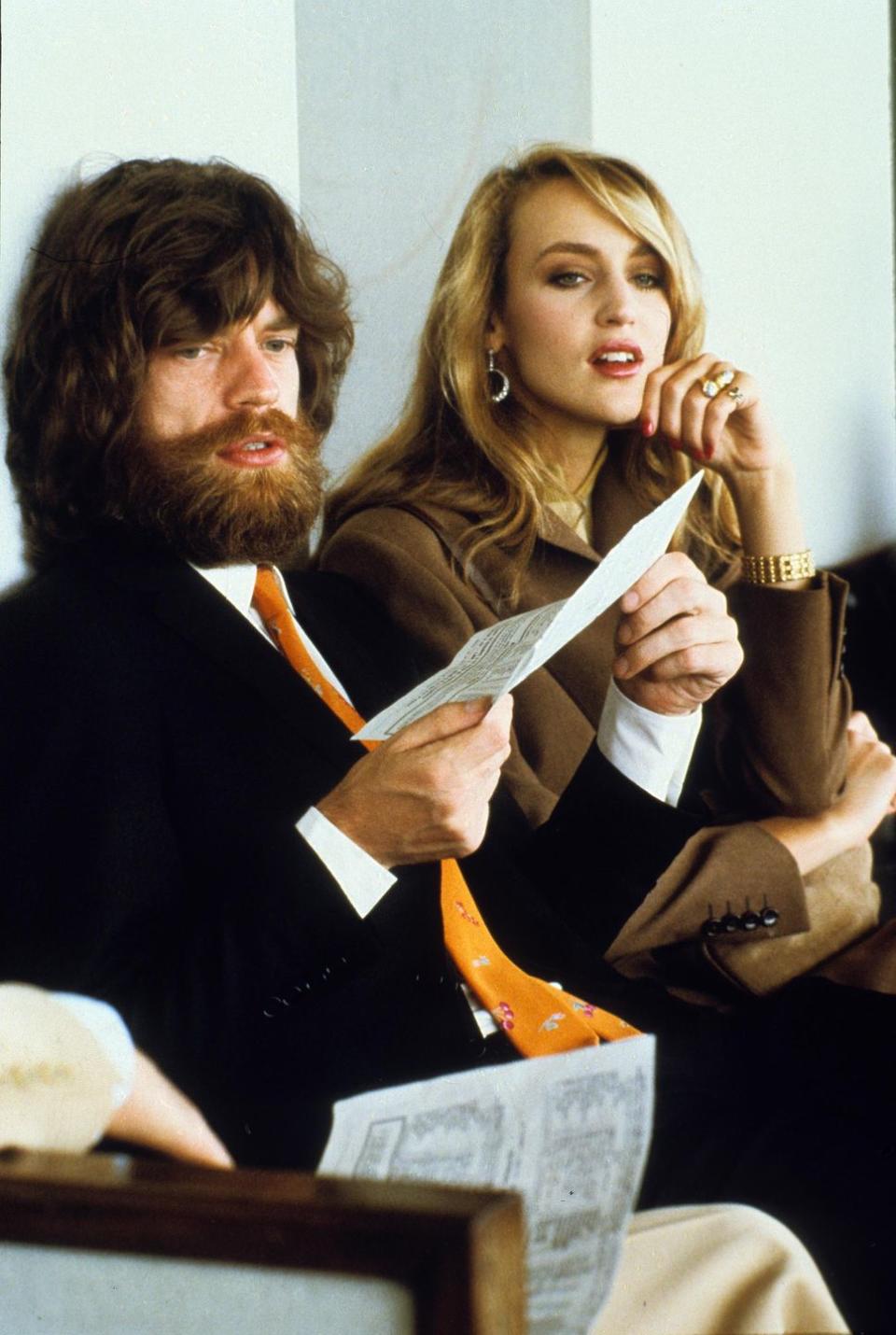 1977: Jerry Hall and Mick Jagger