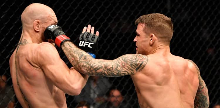 Dustin Poirier cracks Conor McGregor at UFC 257