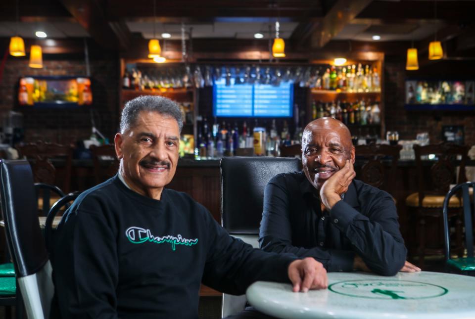 Louisville music legend Jerry Green, right, and partner Jerry Ferguson have a new upscale club at the Hotel Louisville on 120 W. Broadway. The club has a retro feel with modern touches. The club plans a New Years Eve Party. For info call 502-882-1224.  Nov. 29, 2022