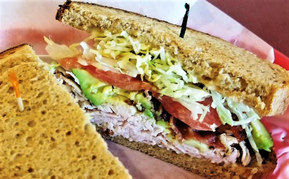 The Uptown Turkey is a must-try sandwich from Maximillian's Cafe in Sarasota's Gillespie Park.