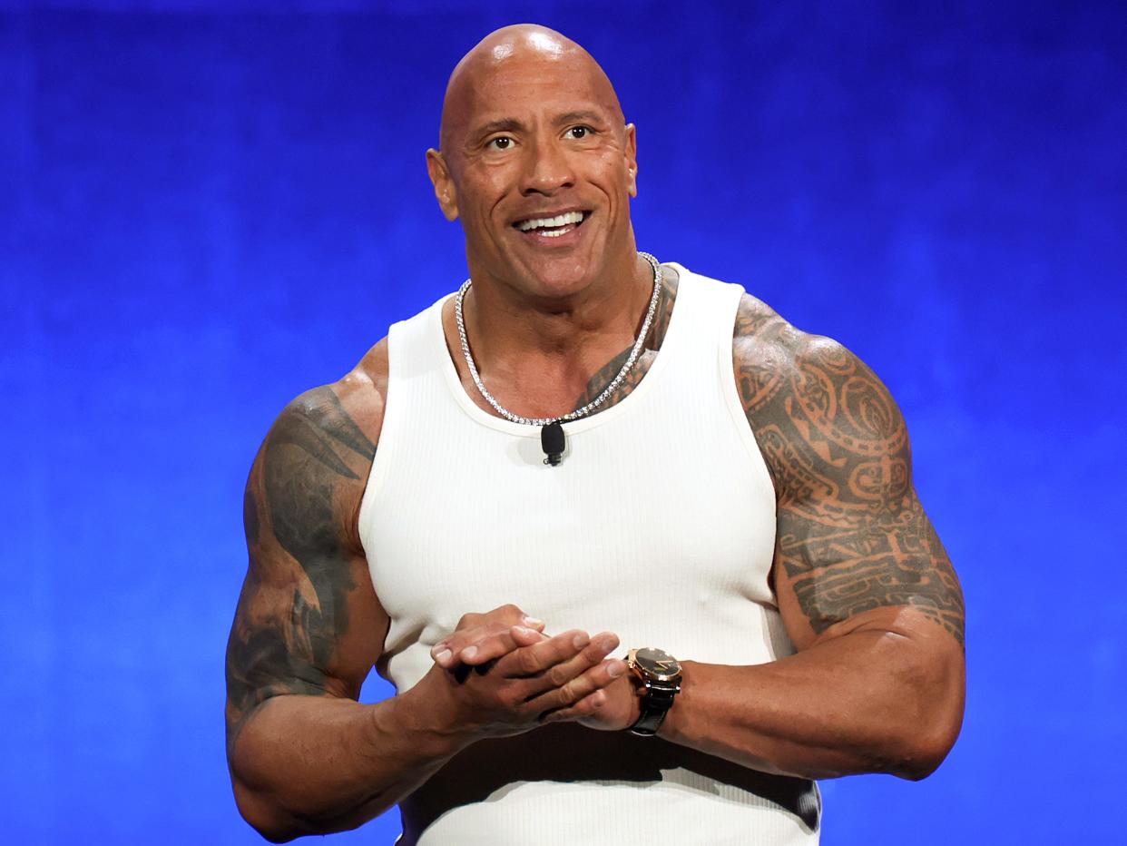 Dwayne Johnson at the Walt Disney Studios CinemaCon Presentation.