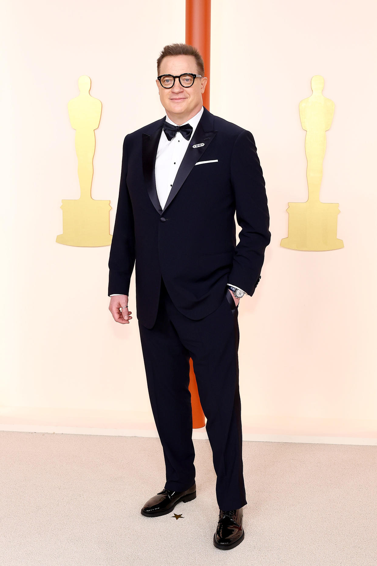 HOLLYWOOD, CALIFORNIA - MARCH 12: Brendan Fraser attends the 95th Annual Academy Awards on March 12, 2023 in Hollywood, California. (Photo by Arturo Holmes/Getty Images )