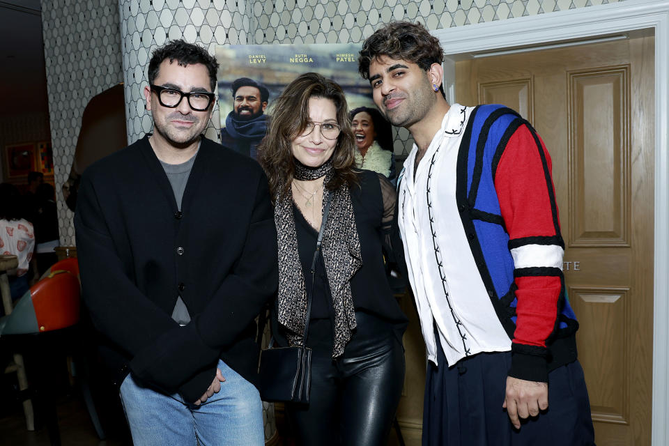 Daniel Levy, Gina Gershon, and Alok Vaid-Menon